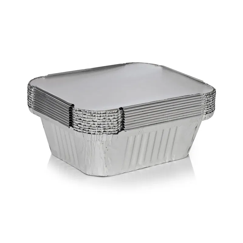 Aluminum Foil Box Pack Container with Lid (450ml) 1pack - photo 2