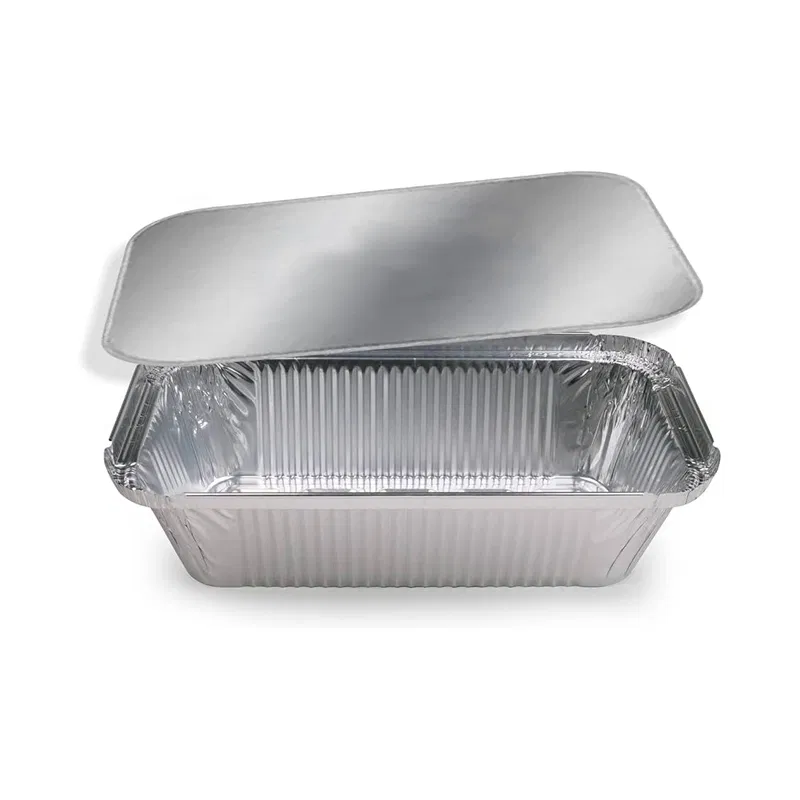 Aluminum Foil Box Pack Container with Lid (660ml) 1pack - photo 2
