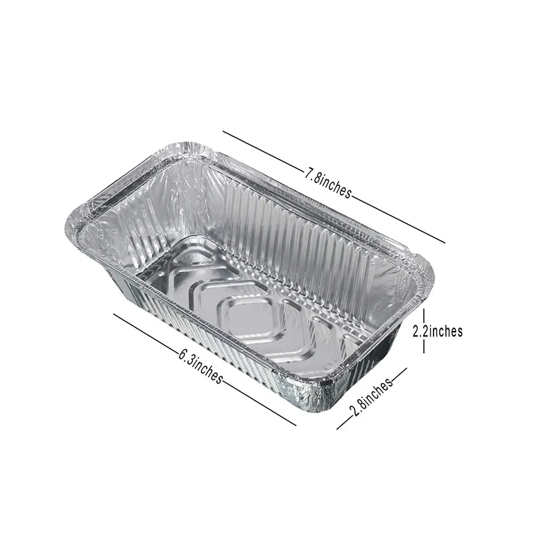 Aluminum Foil Box Pack Container with Lid (660ml) 1pack - photo 5