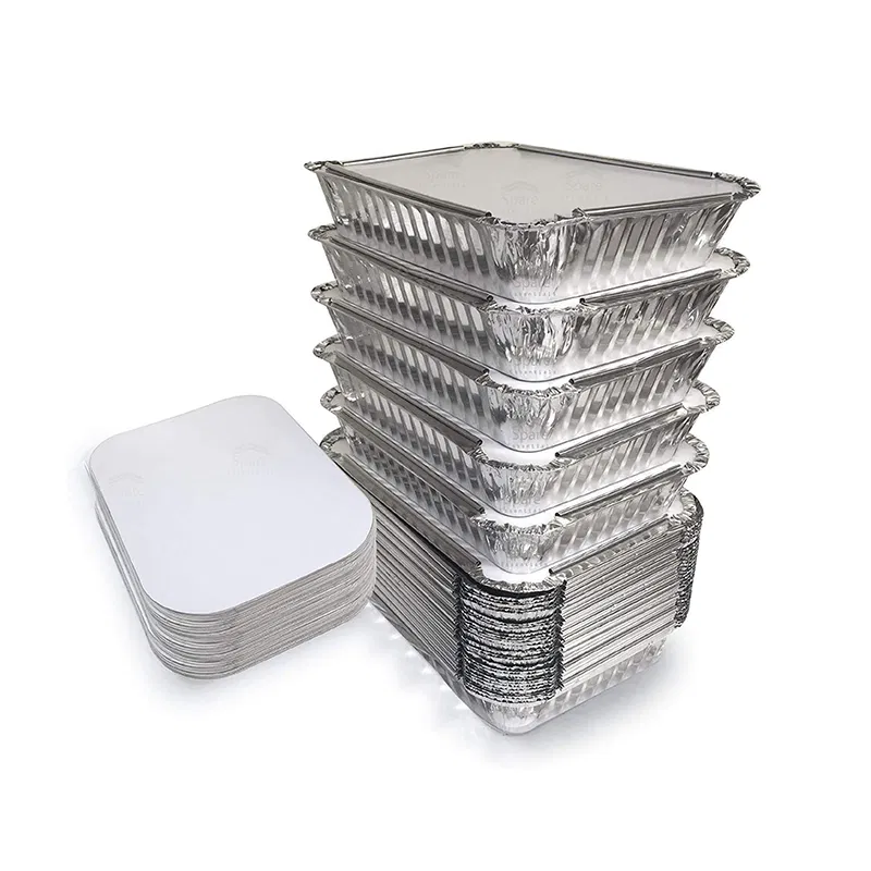 Aluminum Foil Box Pack Container with Lid (660ml) 1pack - photo 6