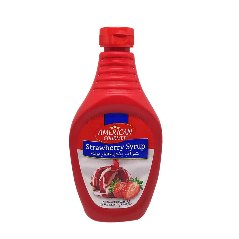 American Gourmet Strawberry Syrup 624g
