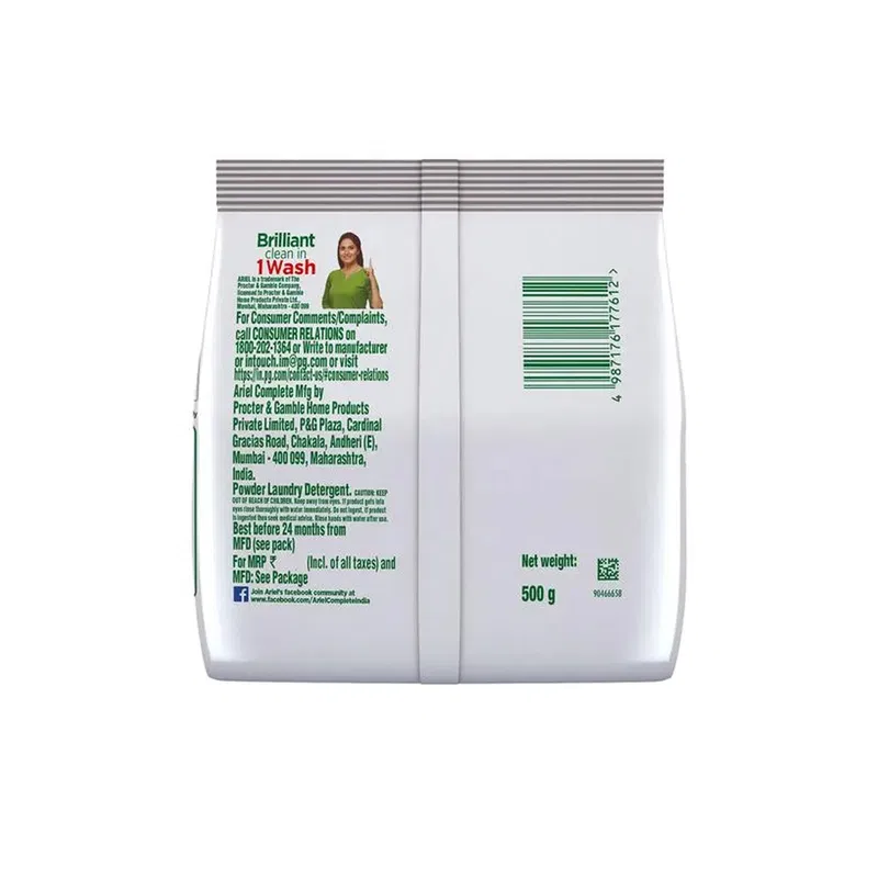 Ariel Complete Detergent Washing Powder 500g - photo 2