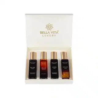 Bella Vita Organic Men's Luxury Perfume Gift Set (4x20ml)