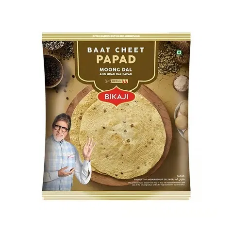 Bikaji Baat Cheet Moong and Urad Dal Papad 800g