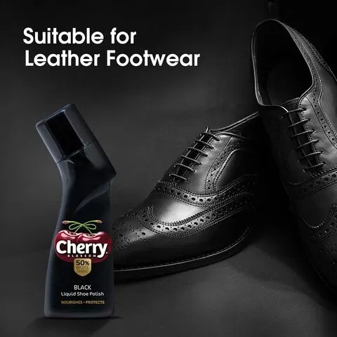 Cherry Blossom Black Liquid Shoe Polish 75ml - photo 3