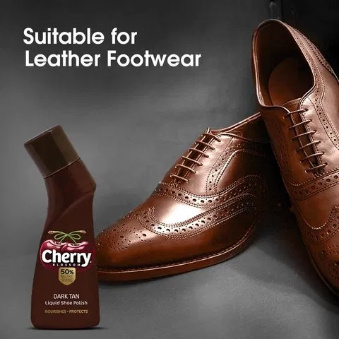 Cherry Blossom Dark Tan Liquid Shoe Polish 75ml - photo 4