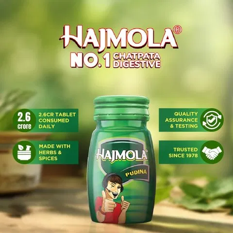 Dabur Hajmola Pudina Digestive Tablets 120pcs - photo 2