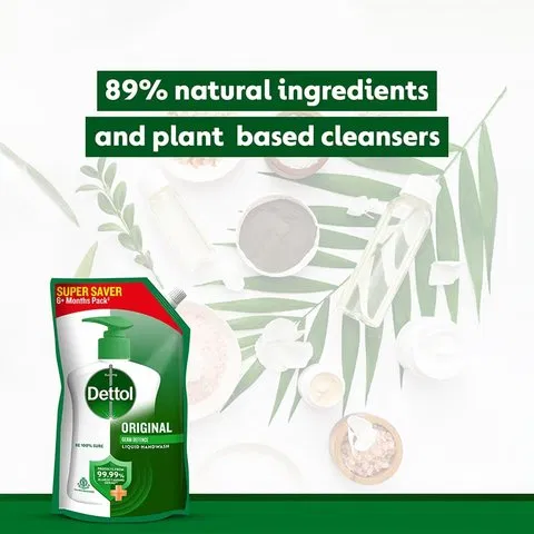 Dettol Original Hand Wash Refill Pouch 675ml - photo 2