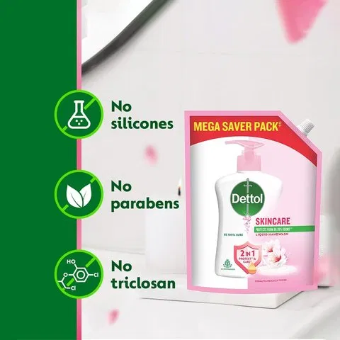 Dettol Skincare Hand Wash Refill Pouch 1.35l - photo 7