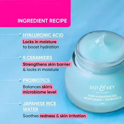 Dot & Key 72 HR Hydrating + Probiotics Moisturizing Gel 60ml - photo 5