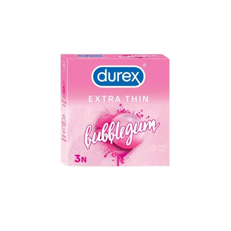 Durex Extra Thin Bubblegum Condom 3pcs