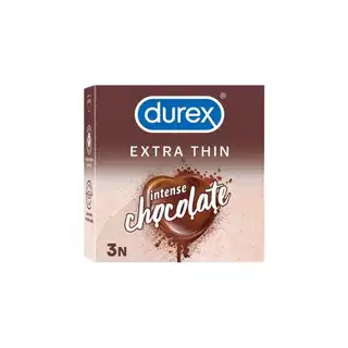 Durex Extra Thin Intense Chocolate Condom 3pcs