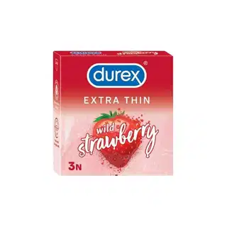 Durex Extra Thin Wild Strawberry Condom 3pcs
