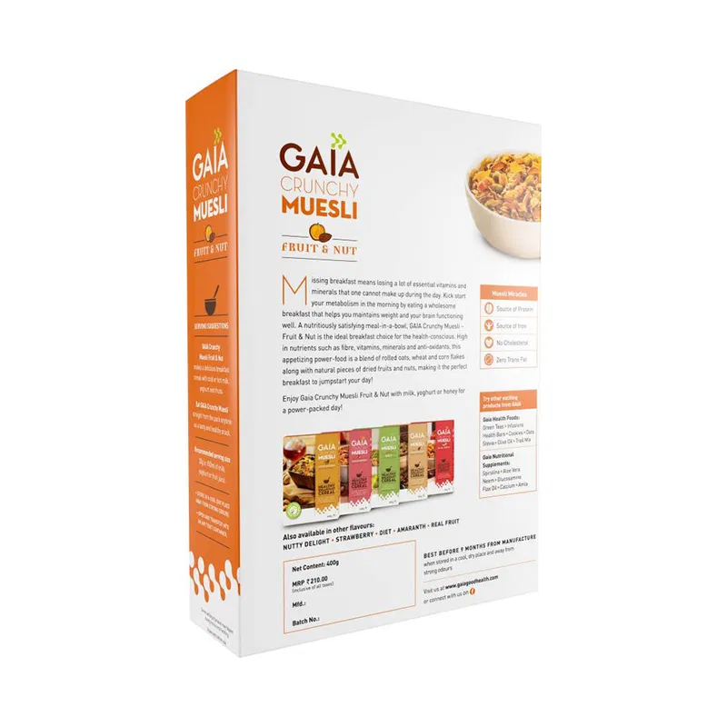 Gaia Crunchy Muesli Fruit and Nuts 400g - photo 2