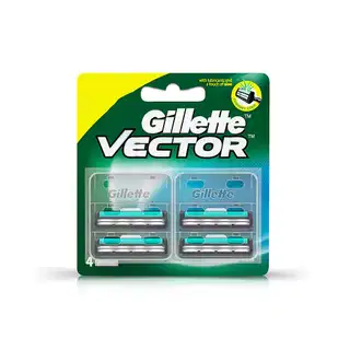 Gillette Vector Plus - Manual Shaving Razor Blades Cartridge