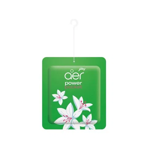 Godrej Aer Power Pocket Jasmine Floral Delight Air Freshener 10g - photo 2