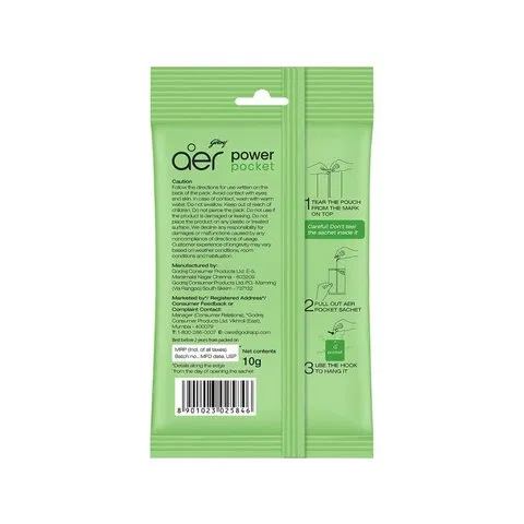 Godrej Aer Power Pocket Jasmine Floral Delight Air Freshener 10g - photo 4
