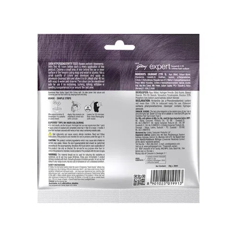 Godrej Expert Hair Colour for Women & Men (Burgundy) 20g - photo 2
