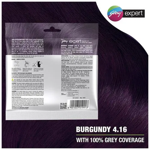 Godrej Expert Hair Colour for Women & Men (Burgundy) 20g - photo 3