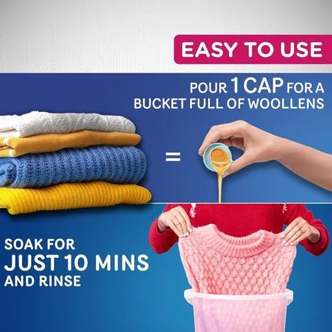 Godrej Ezee Woollen Liquid Detergent For Winterwear- Chiffon & Silks 500g - photo 6