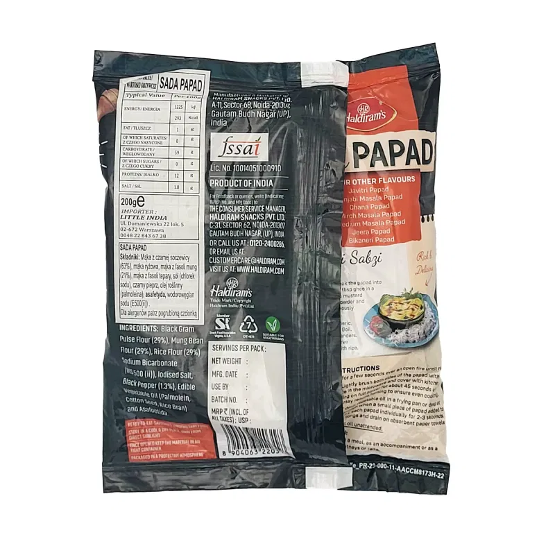 Haldirams Sada Papad 170g - photo 2