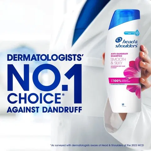 Head & Shoulders Smooth & Silky Anti Dandruff Shampoo 340ml - photo 2