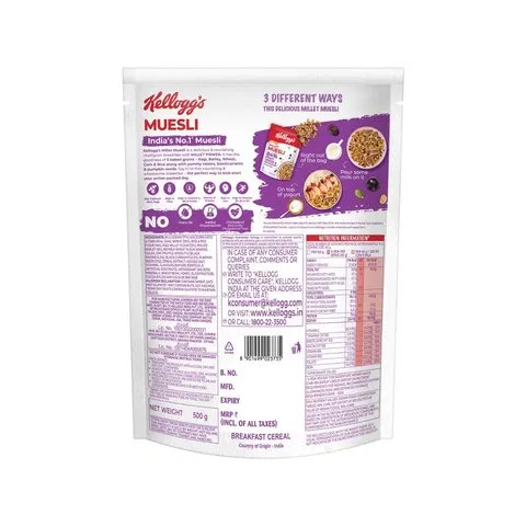 Kellogg's Millet Breakfast Cereal Muesli 500g - photo 2