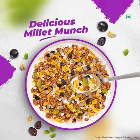 Kellogg's Millet Breakfast Cereal Muesli 500g - photo 3