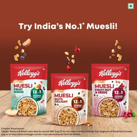 Kellogg's Muesli Nuts Delight, Breakfast Cereal 500g - photo 7