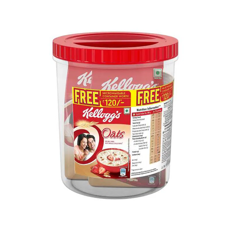 Kellogg's Oats (Pack of 2) Free Jar 850g