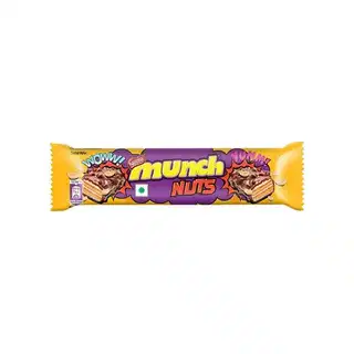 Nestle Munch Nuts Max Chocolate Coated Crunchy Wafer Bar