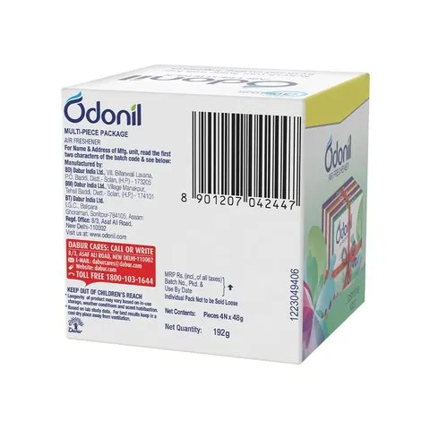 Odonil Bathroom Air Freshener Blocks - Mixed Fragrances (4 x 48 g) - Pack of 4 192g - photo 2