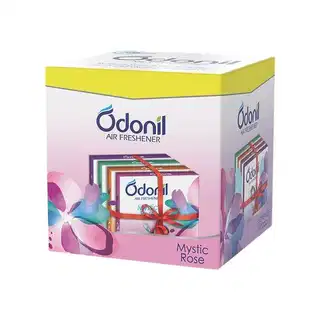 Odonil Bathroom Air Freshener Blocks - Mixed Fragrances (4 x 48 g) - Pack of 4