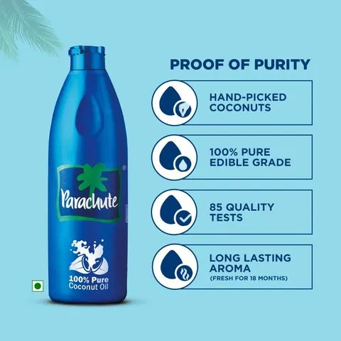 Parachute 100% Pure Coconut Hair Oil 450ml - photo 6
