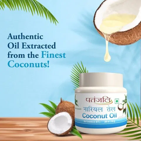Patanjali Coconut Coconut Hair Oil 200ml - photo 2