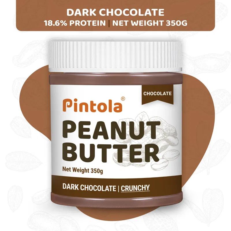 Pintola Dark Chocolate Crunchy Peanut Butter 350g - photo 3