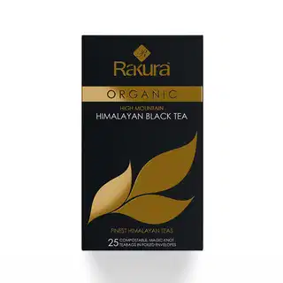Rakura Organic High Mountain Himalayan Black Green Tea (25Tea Bag) 37.5g