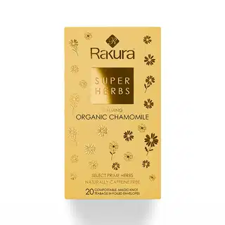 Rakura Super Herbs Calming Organic Chamomile Grean Tea (20Tea Bag) 20g