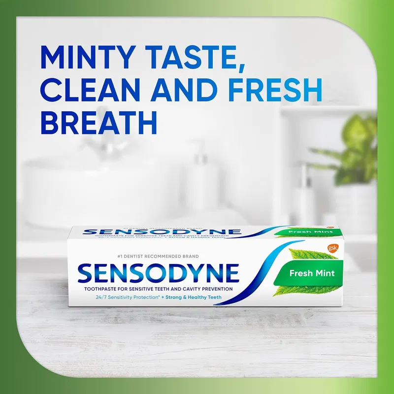 Sensodyne Fresh Mint Sensitive Toothpaste 75g - photo 5