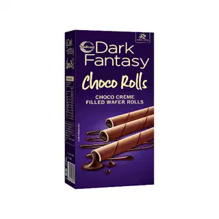 Sunfeast Dark Fantasy Chocc Rolls Choco Creme Filled Wafer Rolls 120g