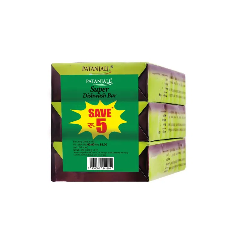 Super Dishwash Bar 750gm (250gm*3N) 1pcs - photo 3