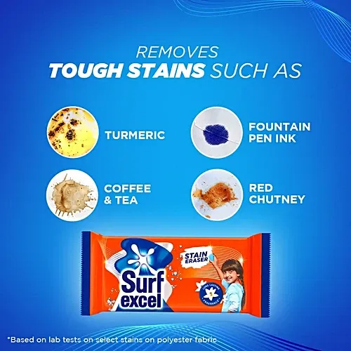 Surf Excel Stain Eraser Detergent Bar 250g - photo 5