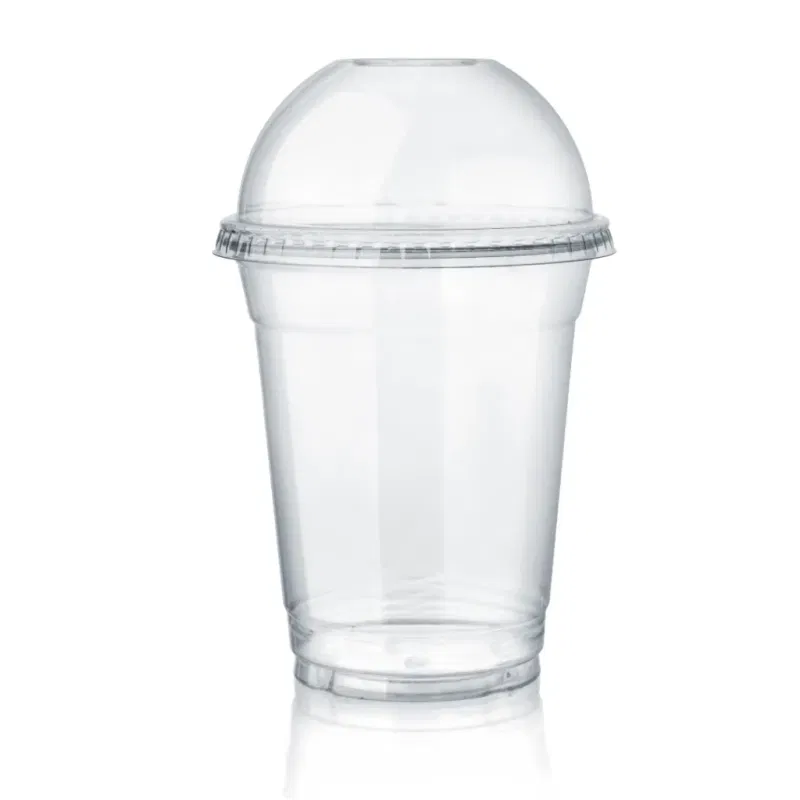 Transparent Plastic Take Away Cups and Lids (50 pcs) 1pack - photo 2