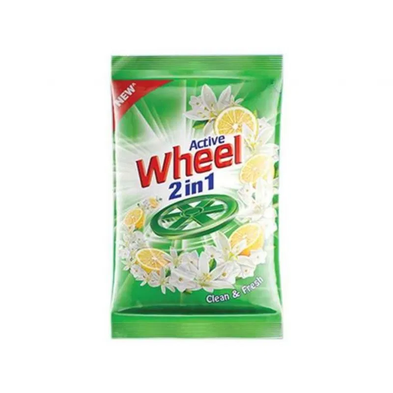 Wheel Active 2-in-1 Green Detergent Powder 1kg