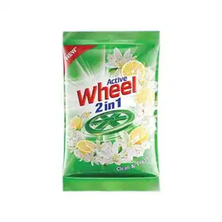 Wheel Active 2-in-1 Green Detergent Powder 1kg