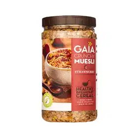 Gaia Crunchy Muesli Strawberry - Vhandar