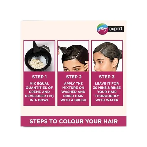 Godrej Expert Hair Colour for Women & Men (Natural Black)