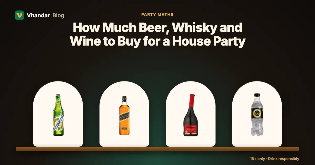 How Much Beer, Whisky and Wine to Buy for a House Party