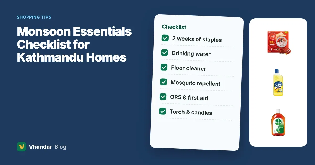 Monsoon Essentials Checklist for Kathmandu Homes