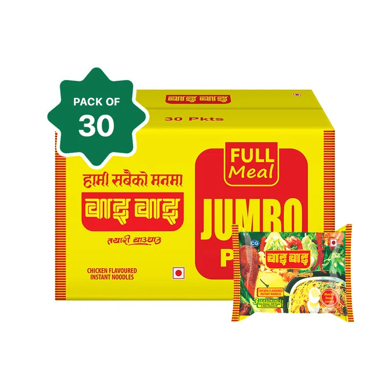 Wai Wai Chicken Noodles Jumbo (75gm)